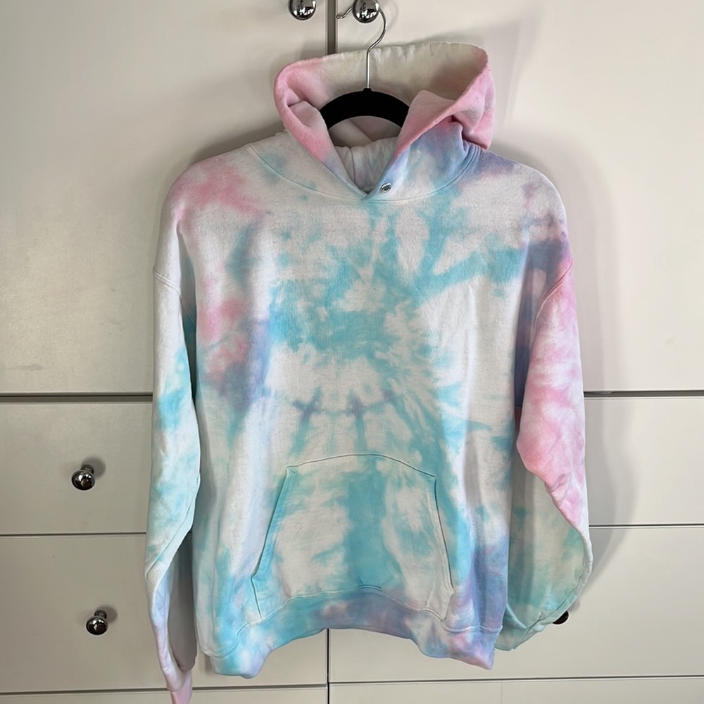 Dannijo EUC Hailey Tie Dye Hoodie Sweatshirt